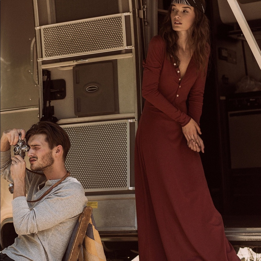 Free People FP Beach El Topo Miles of Henley Dress